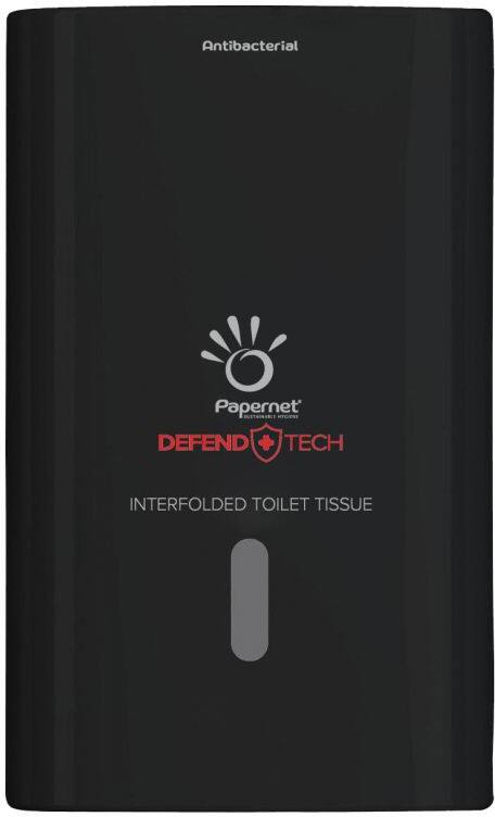 Papernet Defend Tech Interfolded Toilettenpapierspender 416157 Schwarz