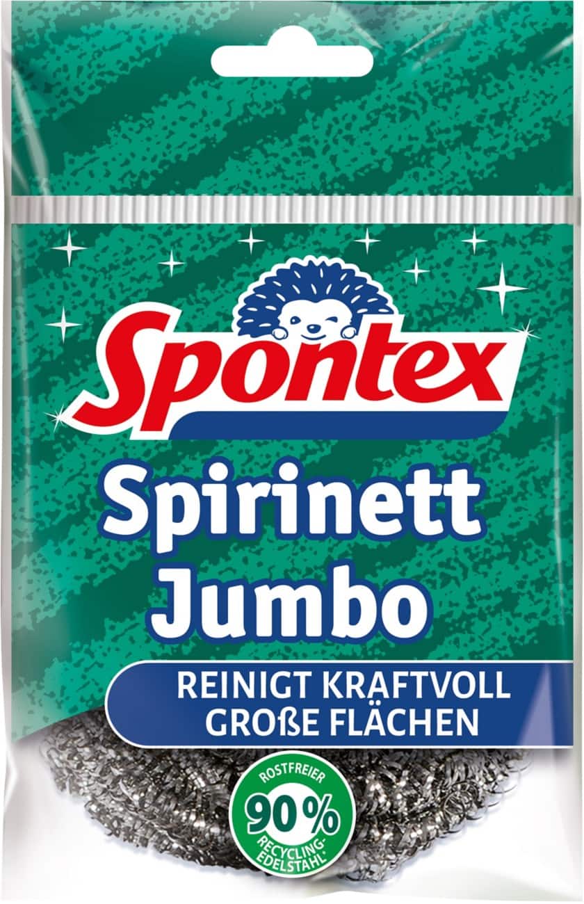 Spontex Jumbo Sprinett Scheuerschwamm 2 x 2 x 6 cm Silber