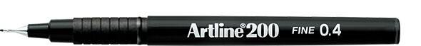 Artline Fineliner Filzspitze Schwarz 200