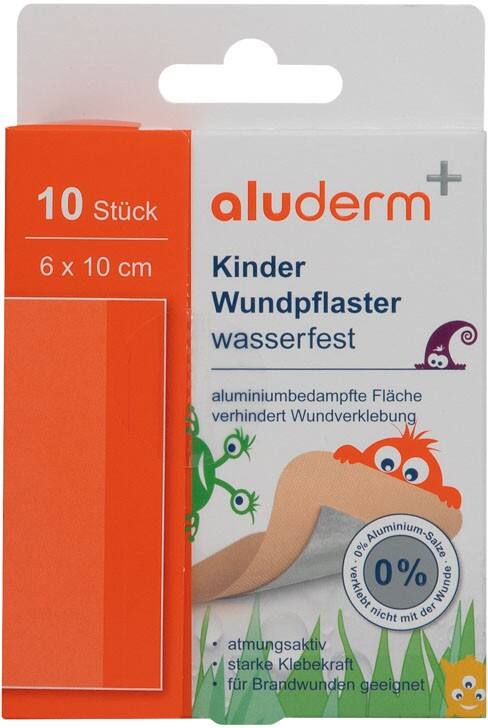 ALUDERM Kinder Motiv Wundpflaster 10 Stück