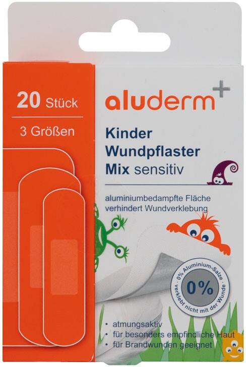 ALUDERM+ Sensitiv Kinder Wundpflaster 20 Stück