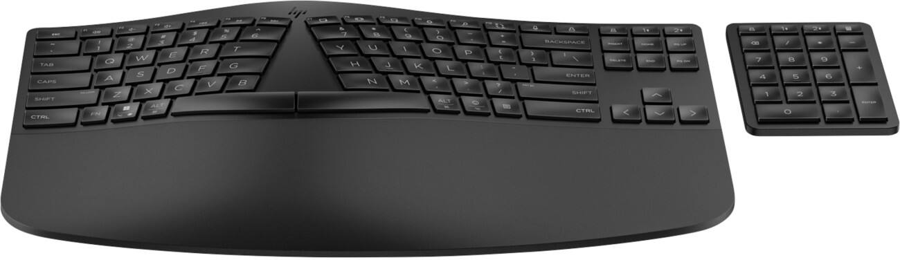 HP 965 BLK Ergonomische Kabellose Tastatur QWERTZ Schwarz