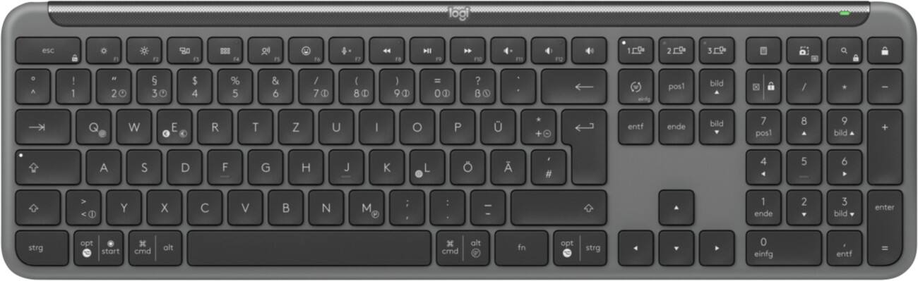 Logitech Signature Slim Kabellose Tastatur QWERTZ Graphit