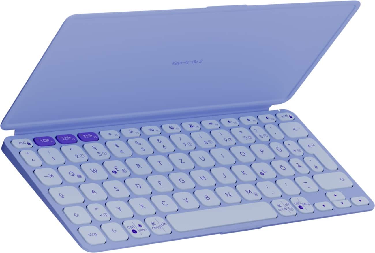 Logitech Keys-To-Go 2 Kabellose Tastatur QWERTZ Flieder