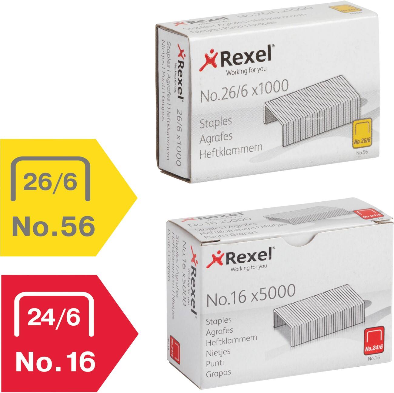 Leitz Power Performance P2 Nr. 10 Heftklammern 55771000 Stahl Silber 2000 Stück