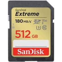 SanDisk Extreme SDXC-Karte 512 GB Schwarz, Gold