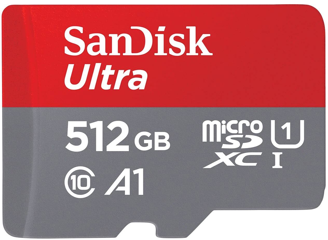 SanDisk Ultra MicroSDXC-Speicherkarte 512 GB Grau, Rot
