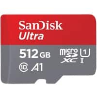 SanDisk Ultra MicroSDXC-Speicherkarte 512 GB Grau, Rot