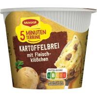 Maggi 5 Minuten Terrine Instantsuppe Kartoffelbrei mit Fleischklößchen