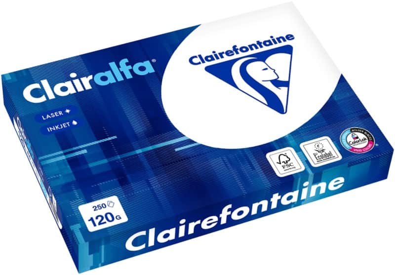 Clairefontaine Clairalfa DIN A4 Druckerpapier Weiß 120 g/m² 250 Blatt