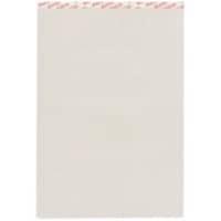 Elco Notizblock DIN A4 Kariert Geheftet Oben gebunden Pappkarton Hardback Grau Perforiert 100 Seiten