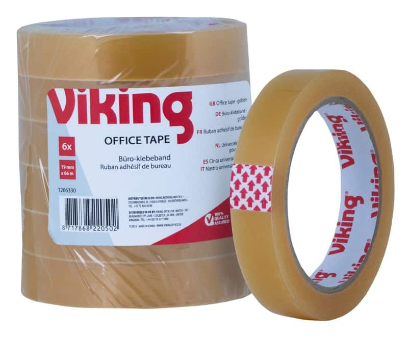 Viking Klebeband Universal Transparent 18 mm (B) x 66 m (L) PP (Polypropylen)  6 Rollen à 66 m