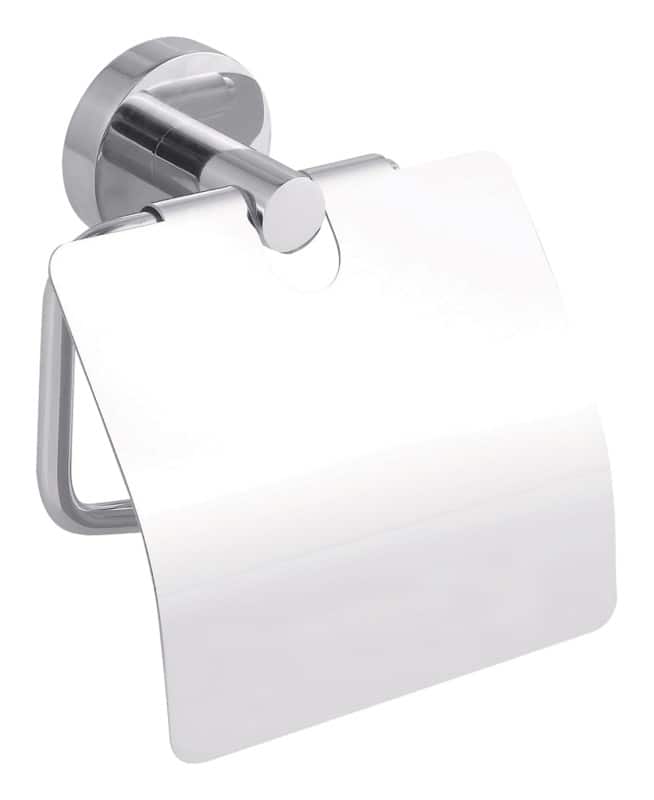 tesa Smooz Toilettenpapierspender Chrom, Metall Silber