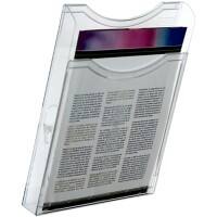 Archivo 2000 DIN A4 hoch Prospektständer Wandmontiert Transparent 6121 CS TP 23,5 x 3,5 x 30 cm