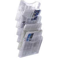 Archivo 2000 DIN A4 quer Prospektständer Wandmontiert Transparent 6136 CS TP 32,5 x 19 x 58 cm 6136 CS TP