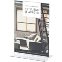 Archivo 2000 Tischaufsteller DIN A4 T-Form 21 (B) x 8,5 (T) x 30,5 (H) cm Transparent