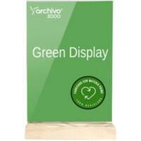 Archivo 2000 Tischaufsteller DIN A4 quer T-Form 21 (B) x 4 (T) x 33 (H) cm Transparent