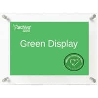 Archivo 2000 Wanddisplay DIN A3 Wandmontage 34,5 (B) x 3,5 (T) x 47 (H) cm Transparent