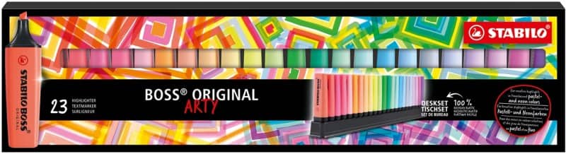 STABILO BOSS Textmarker Set 23 Stk, Nachfüllbar