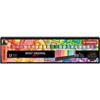 STABILO BOSS ORIGINAL EO7023-01-5-20 Textmarker Farbig sortiert  Mittel Keilspitze 2 - 5 mm Nachfüllbar 23 Stück