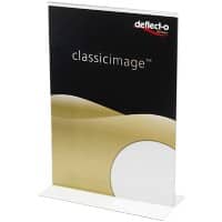 Deflecto Tischaufsteller DIN A4 T-Form 21 (B) x 9,3 (T) x 30,5 (H) cm Transparent