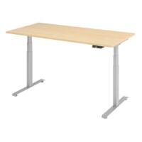 Sitz-Stehschreibtisch VLXK6516/3/S Beige, Grau 1.600 x 800 x 1.295 mm