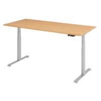 Sitz-Stehschreibtisch VLXK6519/6/S Beige, Grau 1.800 x 800 x 1.295 mm