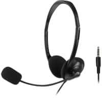 ACT Stereo-Headset Verkabelt Kopfbügel Mikrofon Schwarz