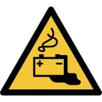 Djois Warnschild Warnung vor Gefahren durch das Aufladen von Batterien Klebstoff, einschraubbar PP (Polypropylen) 30 (B) x 0,14 (H) cm