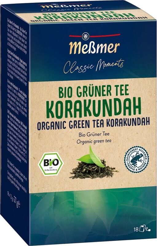Meßmer Classic Moments BIO Grüner Tee Korakundah 18 Stück à 1.5 g