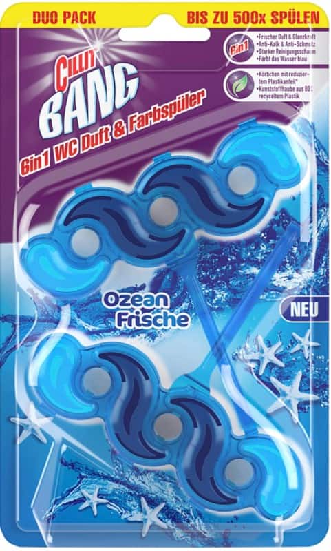 Cillit Bang 6in1 WC Duft & Farbspüler WC-Reiniger 2 Stück