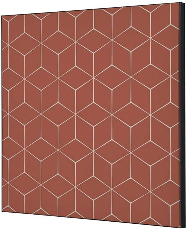 SHOWDOWN Textile Wanddekoration Hexagon Mehrfarbig Aluminium