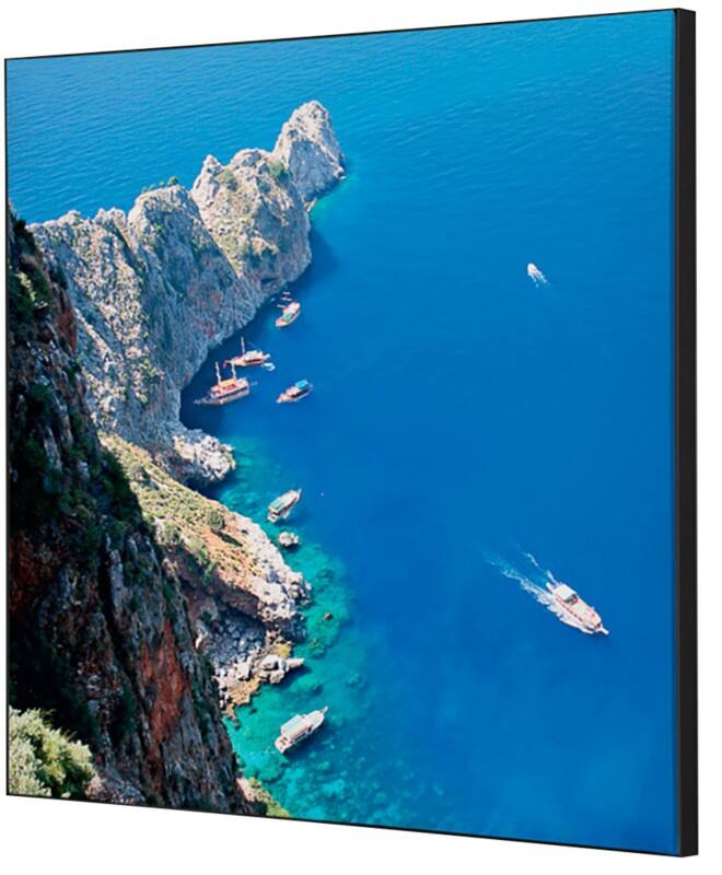 SHOWDOWN Textile Wanddekoration Meeresfelsen Mehrfarbig Aluminium