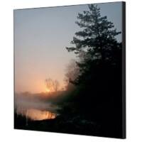 SHOWDOWN Textile Wanddekoration Wald Sonnenaufgang Mehrfarbig Aluminium