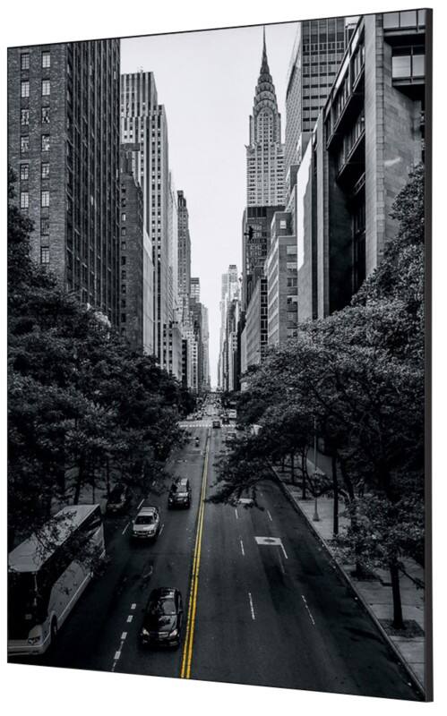 SHOWDOWN Textile Wanddekoration New York Manhattan Mehrfarbig Aluminium