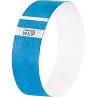 Sigel Super Soft Event-Armbänder Neonblau 120 Stück