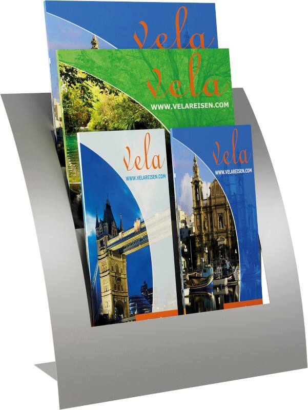 Kerkmann Varia Prospektständer 3 Ebenen Freistehend Metall