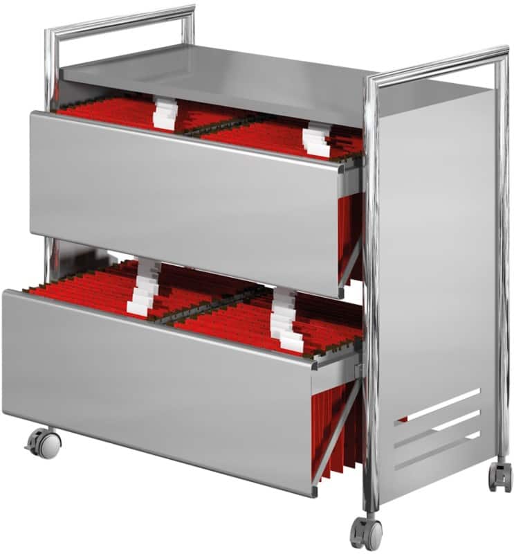 Kerkmann Hängemappenwagen Nicht Abschließbar Silber 14313214