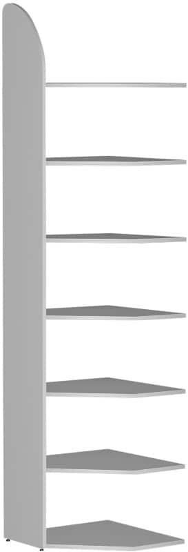 Kerkmann Anbauregal Grau 600 x 600 x 2.600 mm