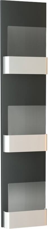 Kerkmann Wandprospekthalter Wandmontiert Silber 43659414 26 x 6,5 x 120 cm