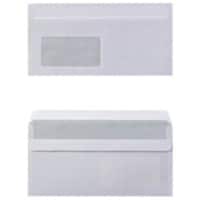 Viking Briefumschläge Mit Fenster DL 220 (B) x 110 (H) mm Selbstklebend Weiß 80 g/m² 1000 Stück