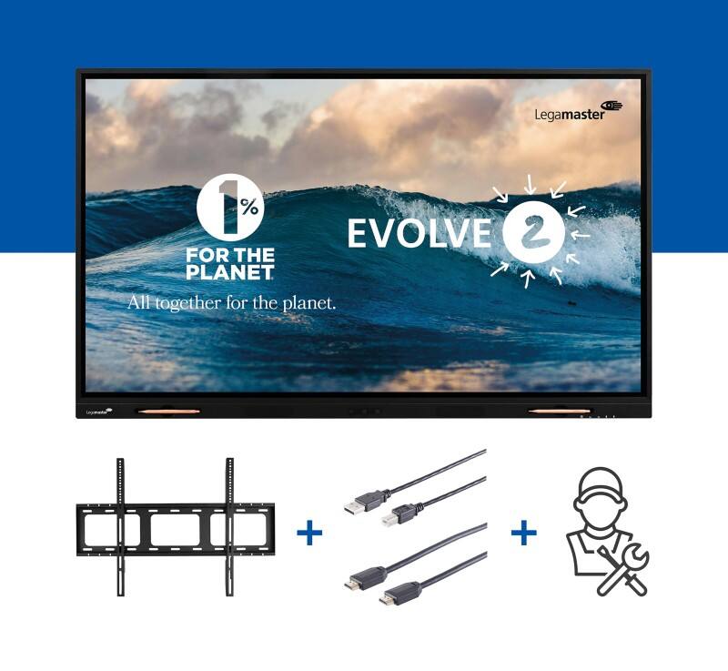 Legamaster Anzeigebildschirm EVOLVE 2 65" Touchdisplay