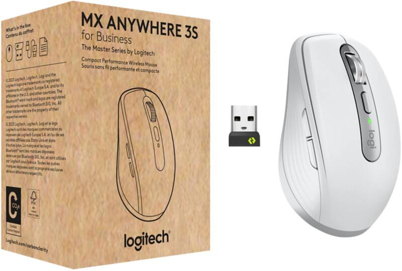 Logitech MX Anywhere 3S Maus Kabellos Weiß
