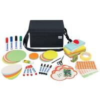 FRANKEN Moderation-Zubehör Kit UMTT Tragbare Tasche 35.5 x 23 cm Stoff Grau 2580 Teile