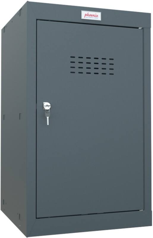 Phoenix Stahl Schließfach 1 Tür Schlüsselschloss 400 x 400 x 665 mm Anthrazitgrau