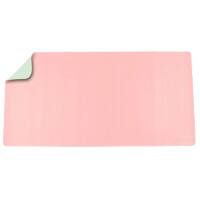 Deflecto Schreibunterlage Kunstleder, Leder, PVC (Polyvinylchlorid) Grün, Rosa 80 x 40 cm