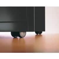 Bisley PFA3 und PFA4S Rollenuntersatz Kunststoff, Stahl Schwarz