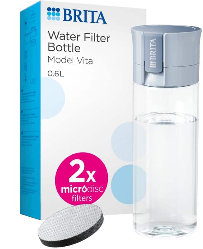 BRITA Vital Wasserfilterflasche Hellblau 0,6 L