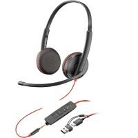 poly Blackwire Headset Mit Mikrofon Stereo 3225 Schwarz