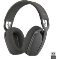 Logitech Zone Vibe Headset Kopfbügel Bluetooth mit Mikrofon Stereo 125 Grau